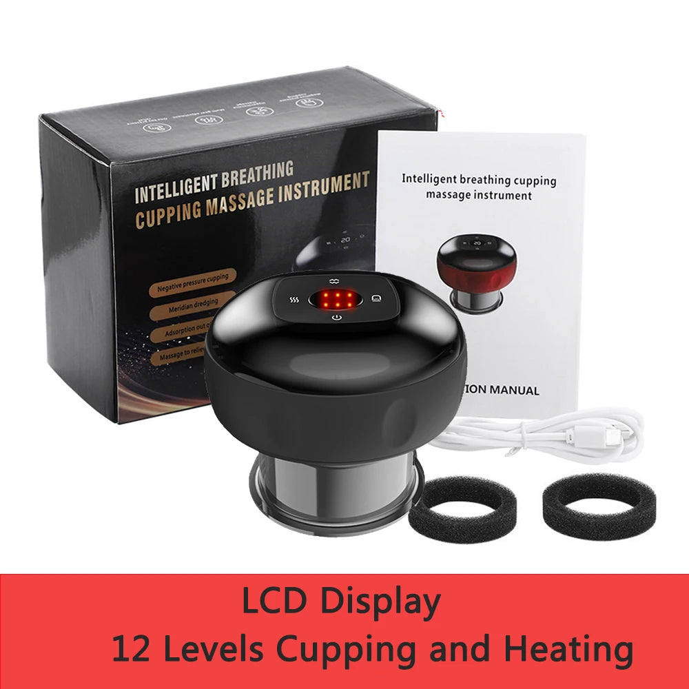 Smart Electric Heating Cupping Massage Device - Alivie la Fatiga y Mejore su Bienestar!